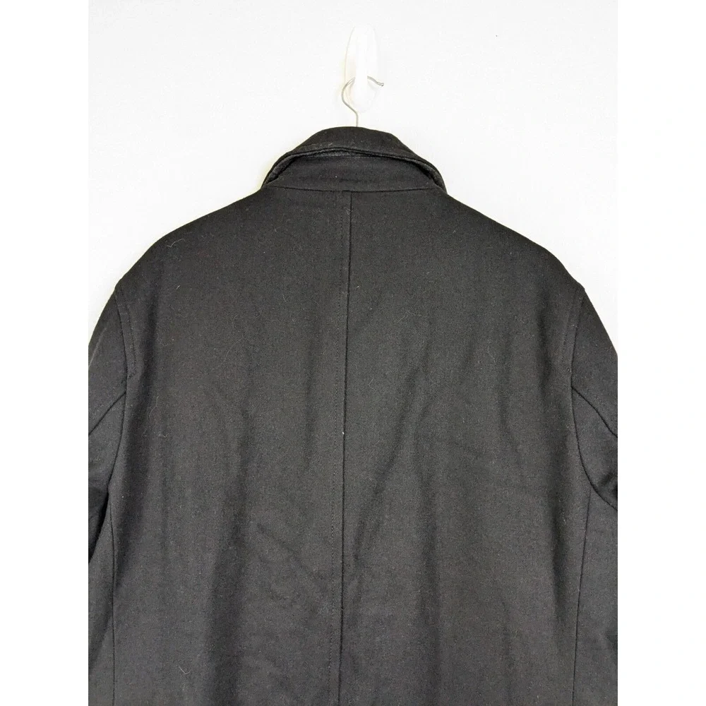 Michael Kors Men's Black Insulated Notch Lapel Double Breasted Size L Coat - Picture 5 of 12